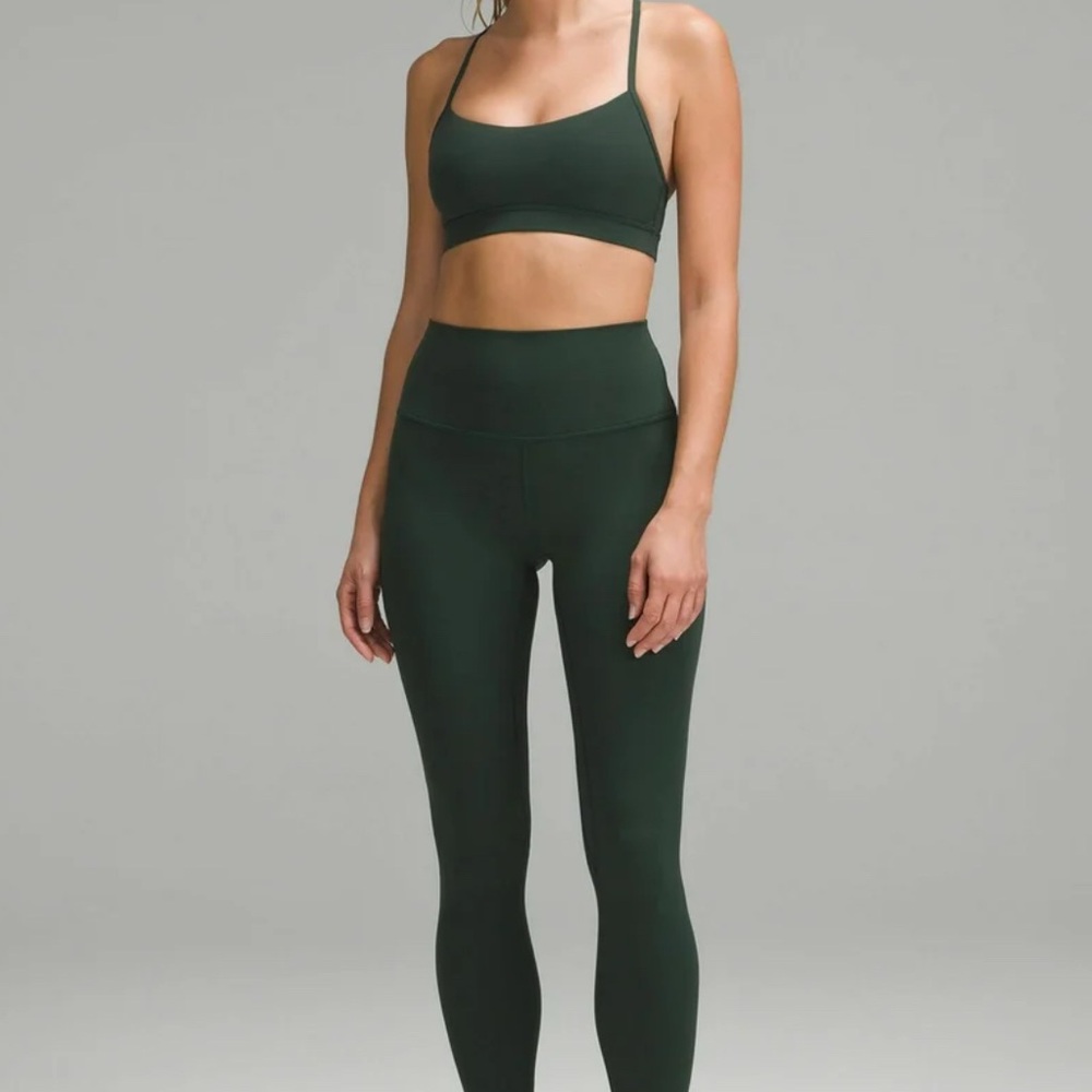 Lululemon Aligh high rise pant 25” legacy green NWOT size 6!